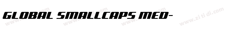 Global SmallCaps Med字体转换